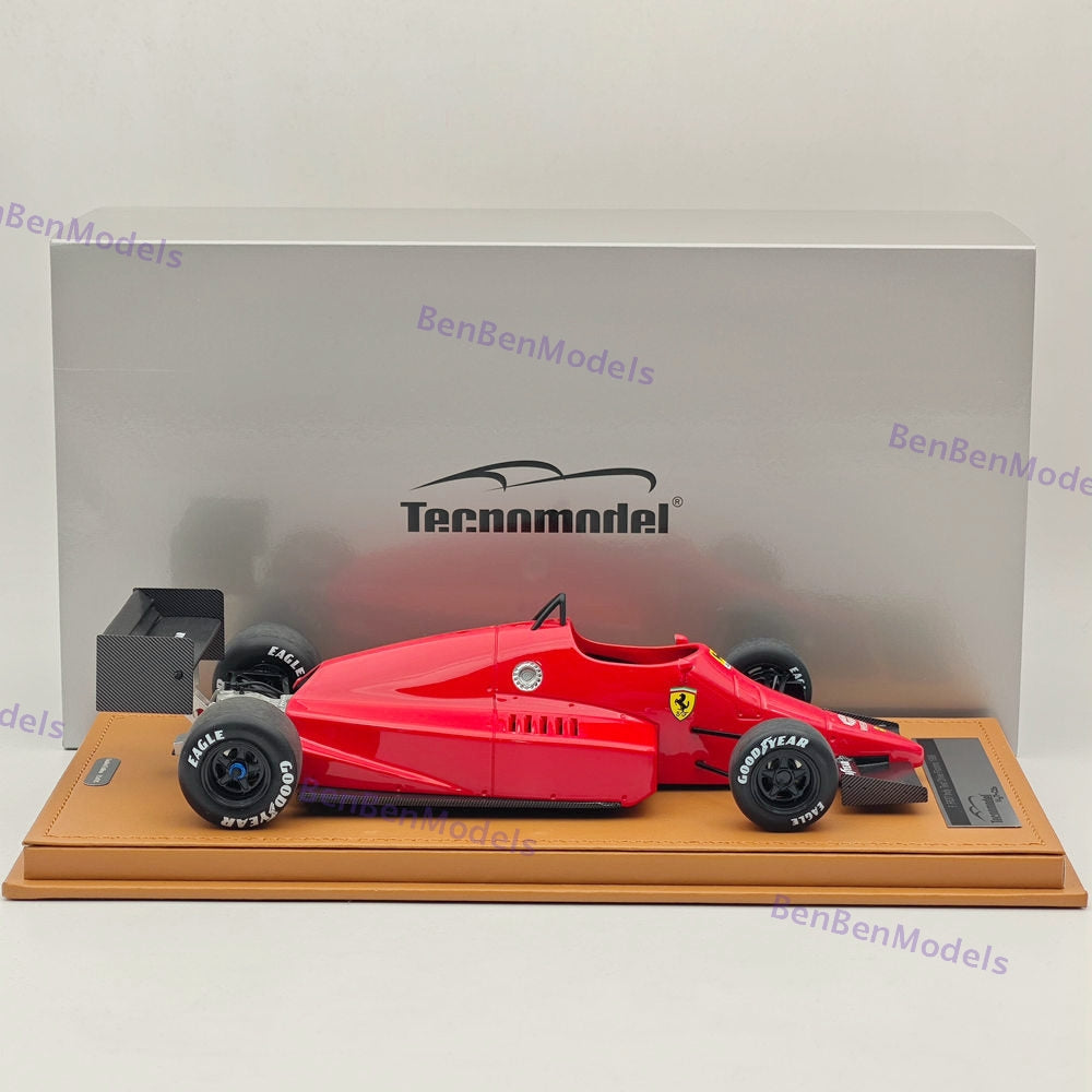 1/18 Tecnomodel Ferrari F1 F637 INDY #0 1986 TEST DRIVE FIORANO Red Resin Model