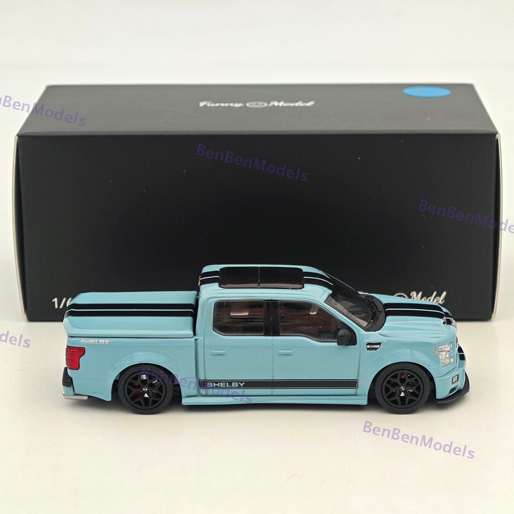 1:64 Funny Model F15 F-150 Super Snake Shelby Pickup Sport Truck Diecast
