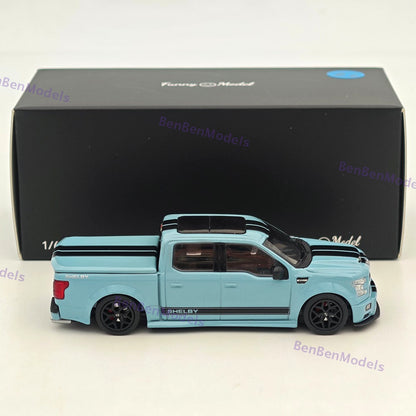 1:64 Funny Model F15 F-150 Super Snake Shelby Pickup Sport Truck Diecast