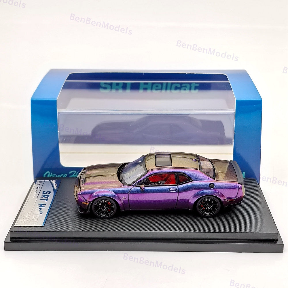 SH 1:64 gradient purple Dodge SRT Hellcat Muscle Sports Diecast Metal Car