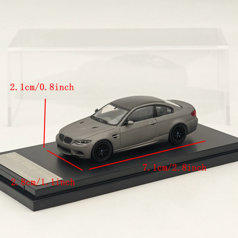 1/64 Fine model Scale BMW M3 E92 COUPE Grey Diecast Car Model Toy Collections