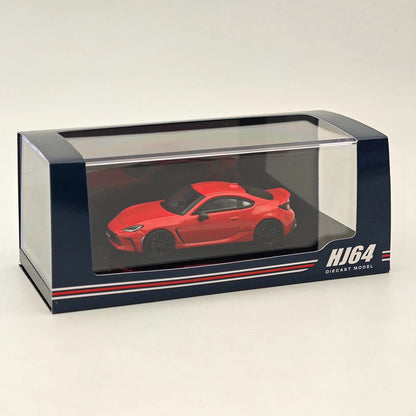 Hobby Japan 1:64 GR86 RZ With Rear Spoiler Red Diecast Alloy Model Car HJ644048R