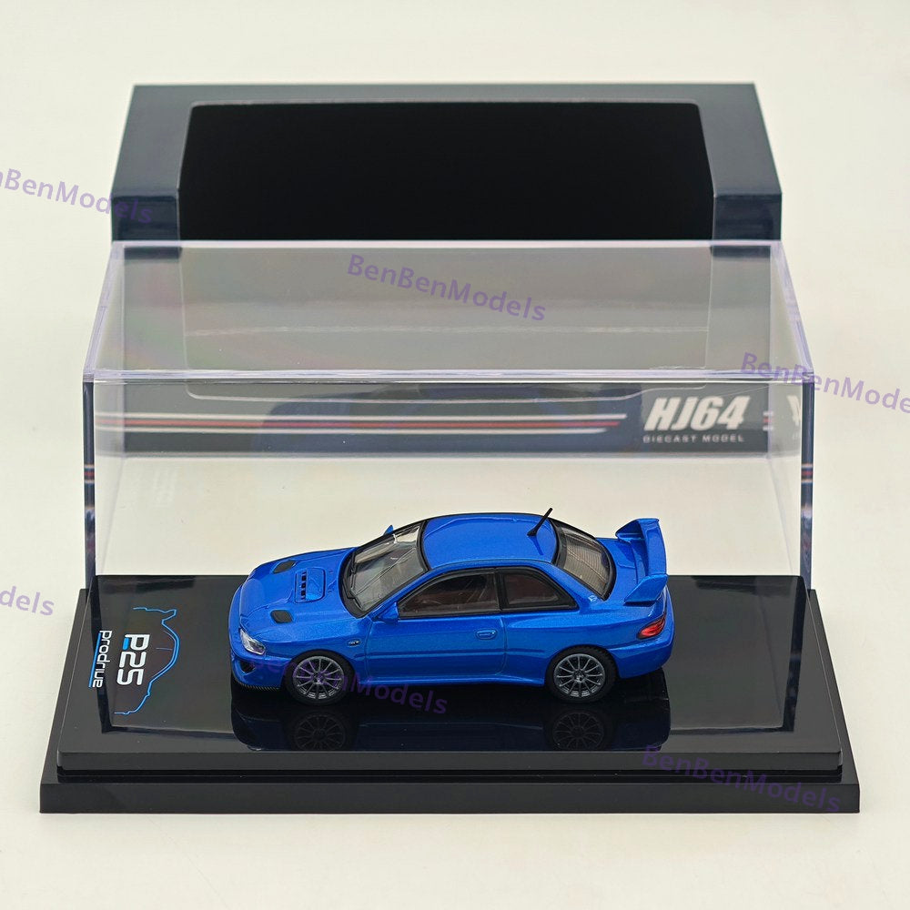 1/64 Hobby Japan Prodrive P25 2023 Impreza 22B Blue Diecast Metal Car