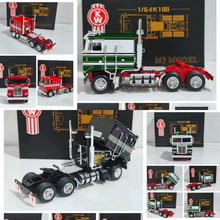 MJ 1:64 Kenworth K100 Diecast Alloy Truck Car Models Collectible Gifts Display Tractor