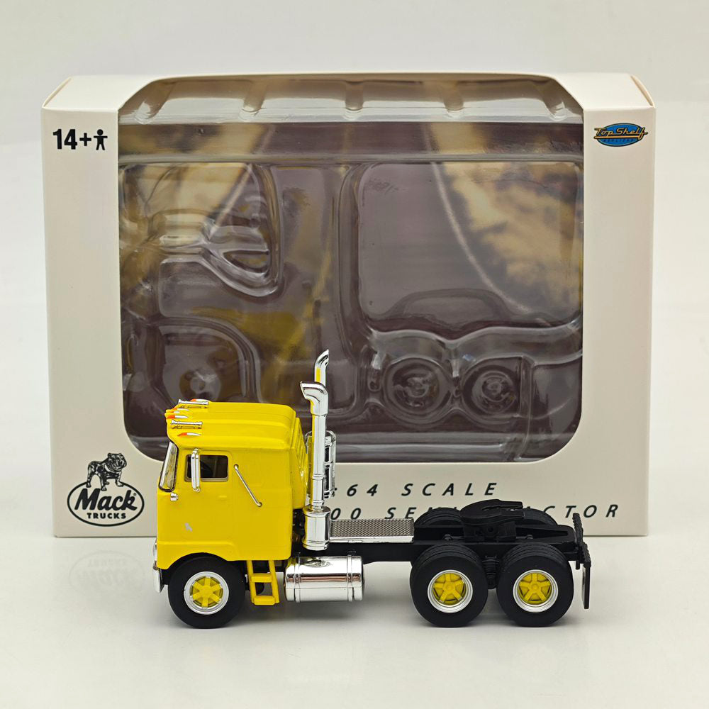 Top Self Replicas 1:64 Scale F700 Semi Tractor Trucks Yellow Diecast Sleeper Model Car
