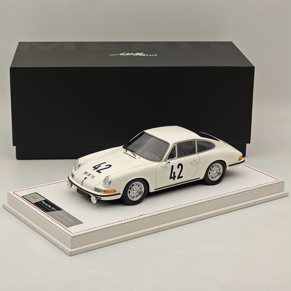 Ivy Merit 1/18 Porsche 911s 1967 Le Mans White 42# Resin
