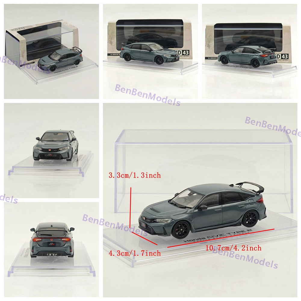 1/43 Hobby Japan HJD43 CIVIC TYPE R (FL5) RACING BLACK Package Diecast Car Model