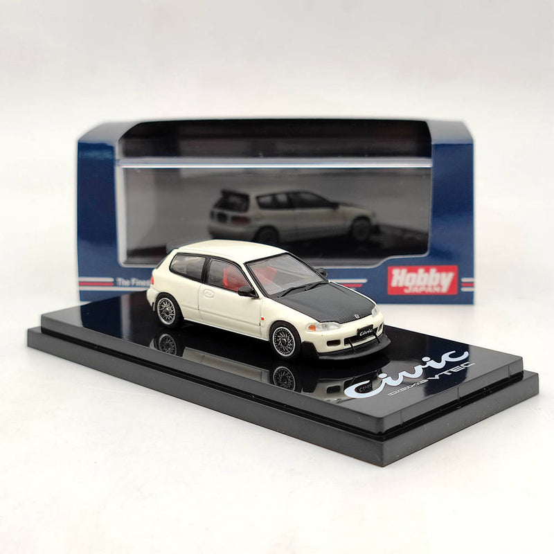 Hobby Japan 1:64 Honda Civic (EG6) JDM STYLE WHITE WITH MESH WHEEL HJ641017FW