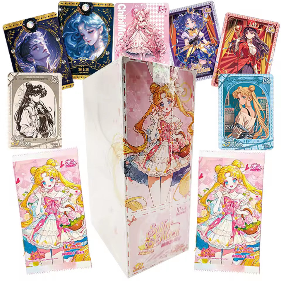 Sailor Moon 18 Pack 90 Trading Card Booster Box Cosmos Anime CCG First Club Card