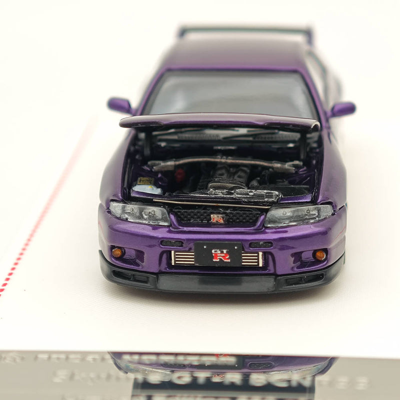 1/64 FH Skyline GTR R33 BCNR33 Racing Sport Purple Diecast Models Car Collection