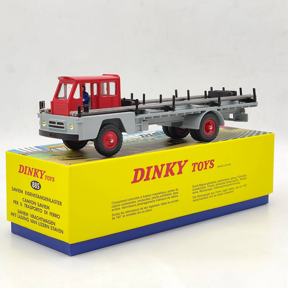 1/43 Dinky Toys Atlas 885 Camion Saviem Porte-Fer (rétro gauche 1/43 Dinky Toys Atlas 885 Camion Saviem Porte-Fer (rétro gauche