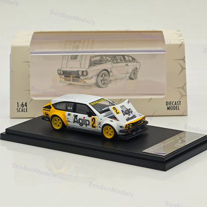 1:64 RM #2 GTV6 Widebody Hatchback Sports Model Diecast Metal Car