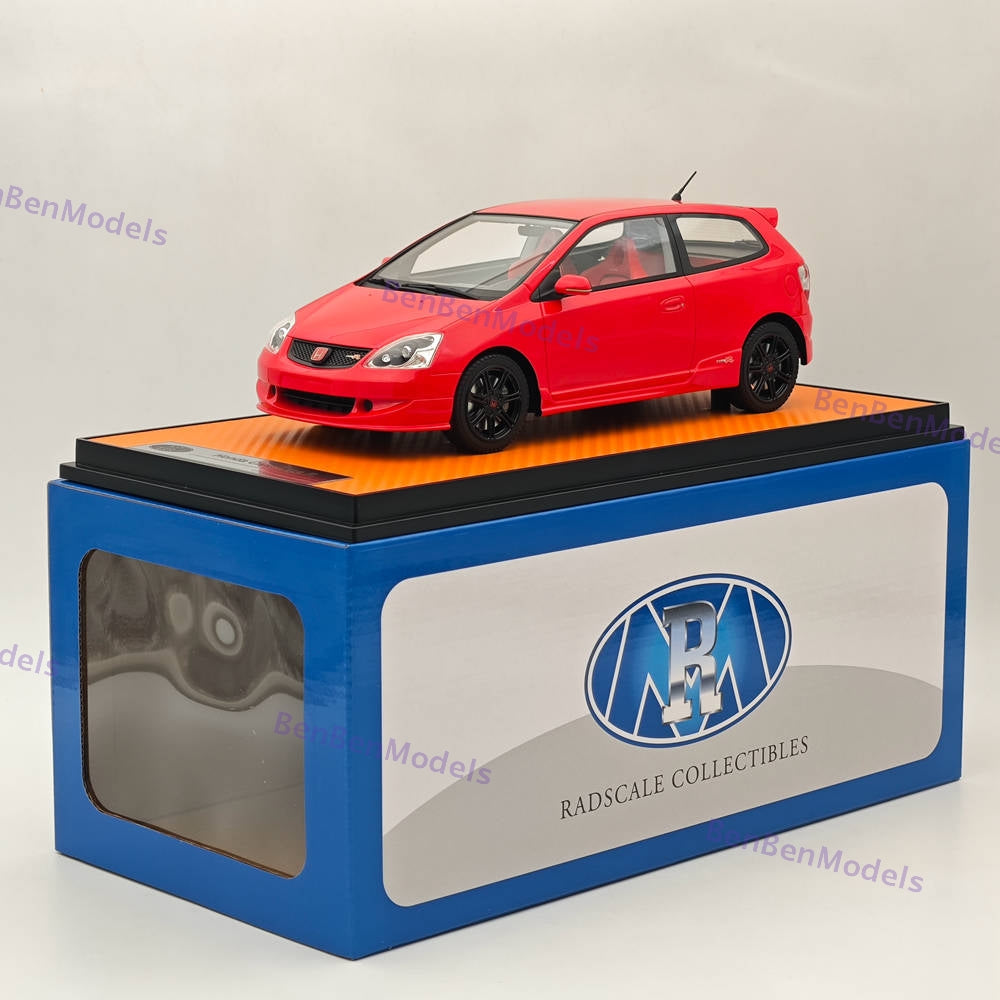RAM Collectibles 1/18 Honda Civic Ep3 Type R Championship 2004 Red RM ...
