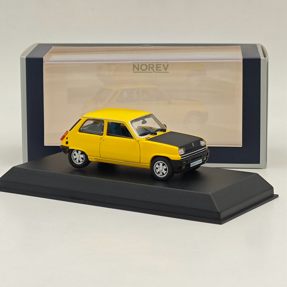Modèle réduit de voiture moulé sous pression Norev Renault 5 Copa 1980, collection limitée, jaune, 1/43 
