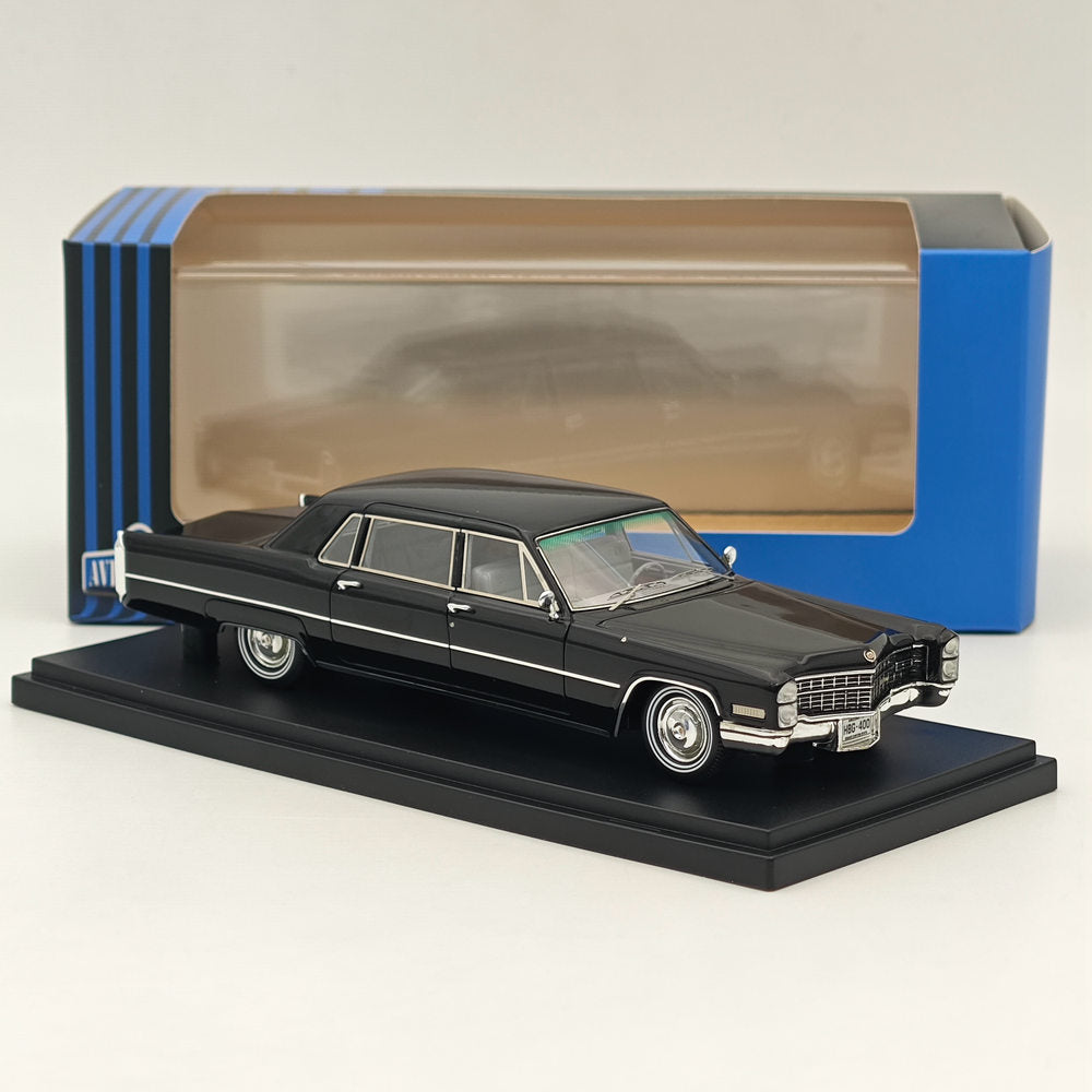 Modèle réduit de voiture Cadillac Fleetwood Seventy-Five noire, édition limitée, 1/43 AutoCult Avenue 43 