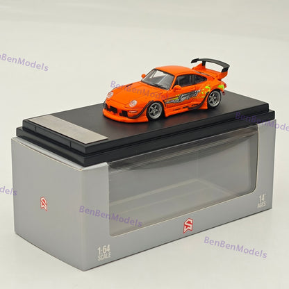 1/64 SW 993 Low tail Orange Speed and Furious Diecast Metal Car