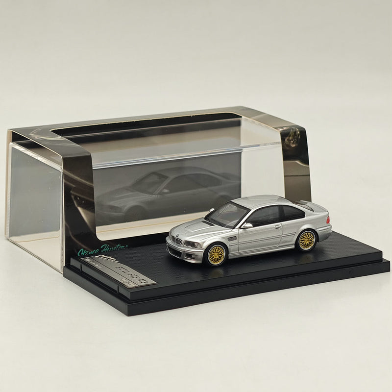 1:64 SW BMW E46 M3 HICH REV SERIES Silver Diecast Models Car Collection