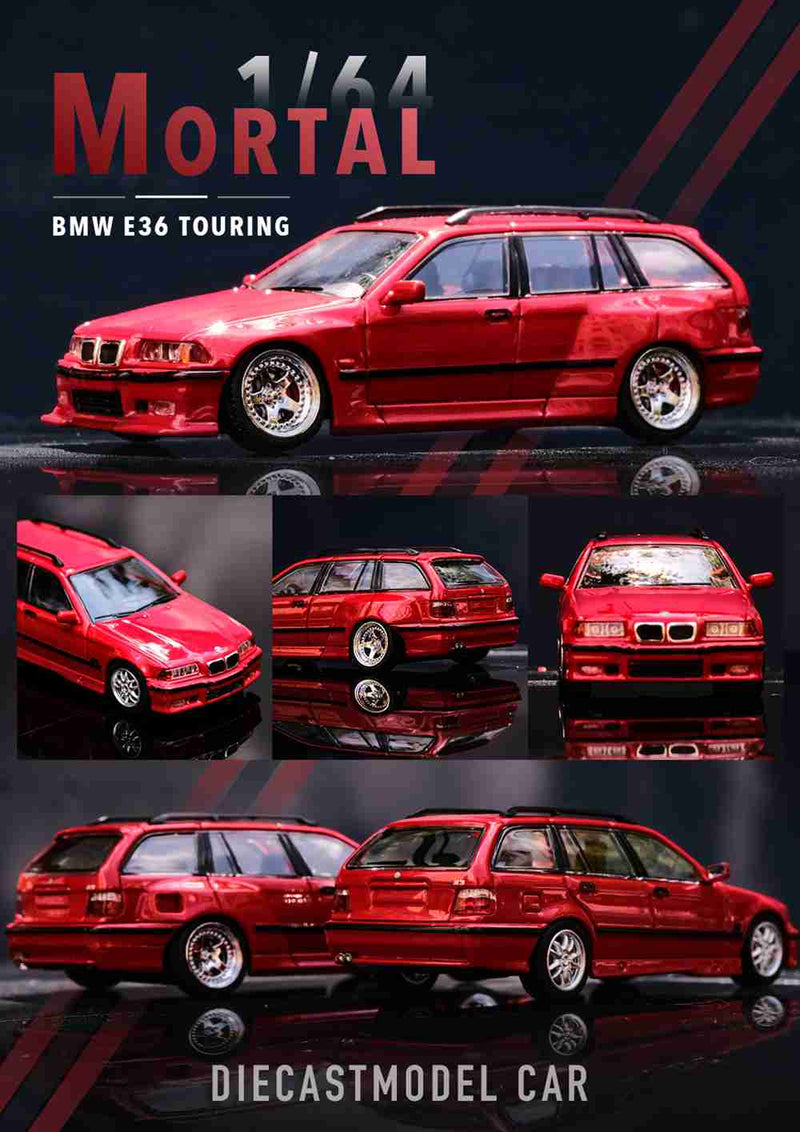 Mortal 1:64 BMW E36 3-Series Four Door Dtation Wagon Diecast Toys Car Models Hobby Collection Gifts Limited Edition