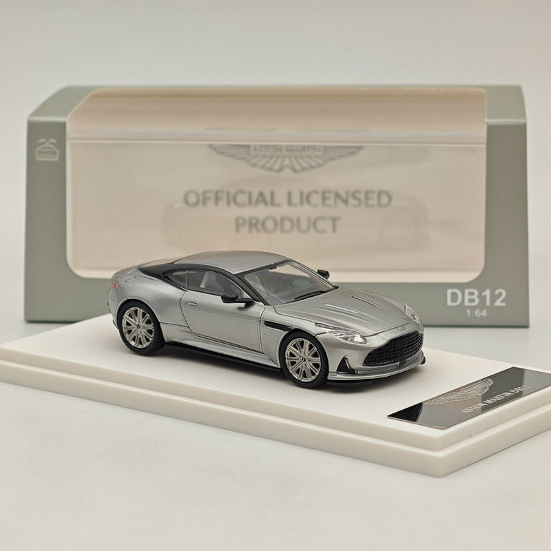 XG 1:64 Scale DB12 Coupe Racing Sports Silver Model Diecast Metal Car Collection