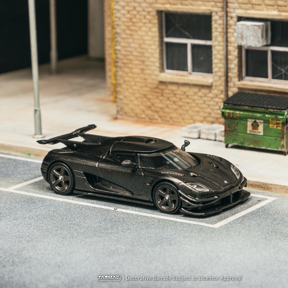 TW 1:64 Coniseger One 1 KNC Full Carbon Black Coniseger Alloy Car Model
