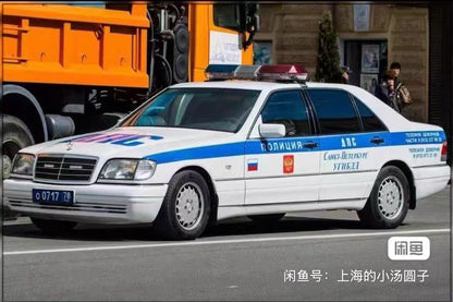 WTX 2026 APAxpo Foshan 1/64 W140 S600 Russian Police Livery Diecast Toys Car Model Gifts