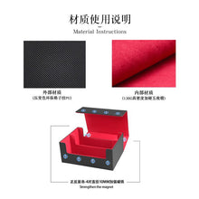 Magnetic PU Dual Compartment Card Storage Box Large Capacity for PTCG CCG OCG TCG 35PT Card Slabs