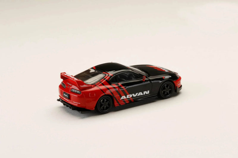 Hobby Japan 1/64 Toyota SUPRA (JZA80) 2000 YOKOHAMA ADVAN COLOR BLACK HJ645042AV Diecast Models Car Collection