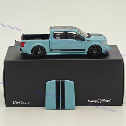 1:64 Funny Model F15 F-150 Super Snake Shelby Pickup Sport Truck Diecast