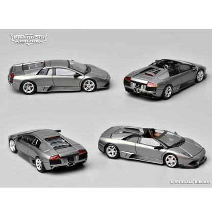 Phantom Knight PK Murciélago LP640 Bat Chengdu Auto Show 1:64 Alloy Open Cover Car Model Gifts
