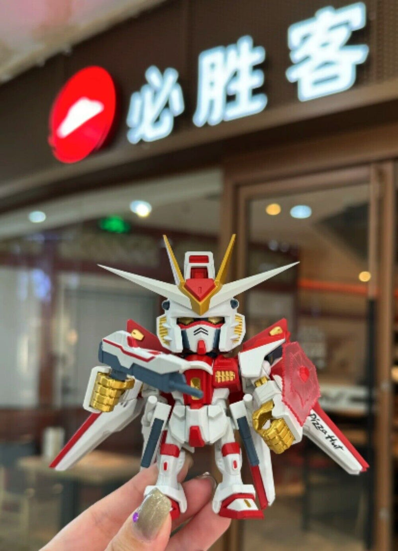 Pizza Hut & Bandai QMSV Seed Chinese Limited Freedom & Justice Gundam Figure