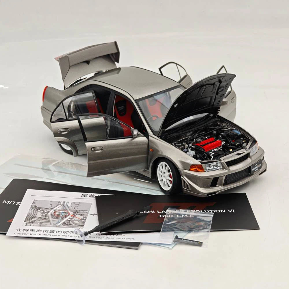 MOTORHELIX 1:18 Lancer Evolution VI GSR T.M.E. 6.5 Full Opening Diecast Model Car