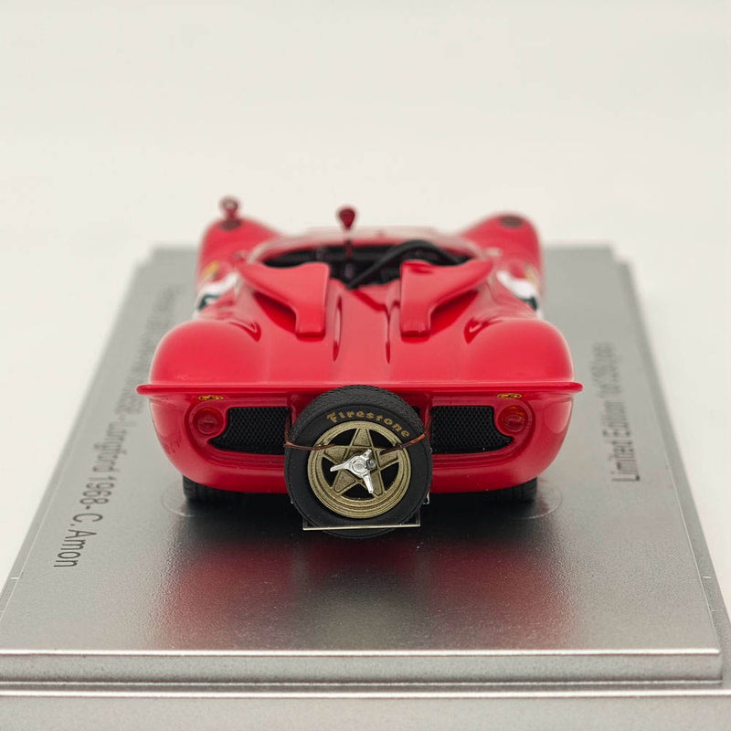 Kess-Model 1/43 Ferrari 350 CAN-AM sn0858-Longford 1968-C. Amon Resin Model Red