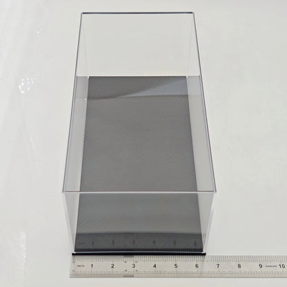 1:18 Diecast Model Display Box Acrylic Protector Dustproof Carbon Fiber Base