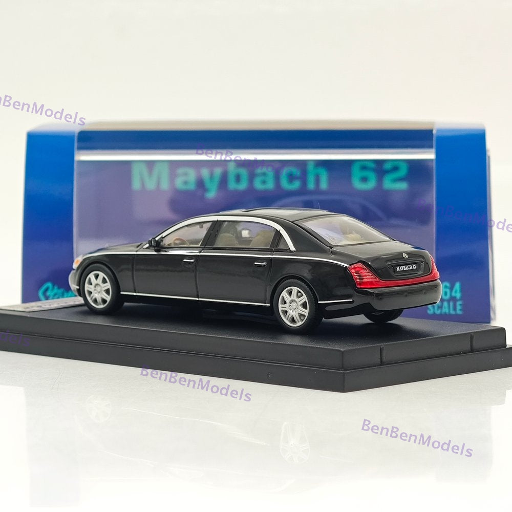 Stance Hunters 1/64 Mercedes Benz Maybach 62 Black Diecast Model