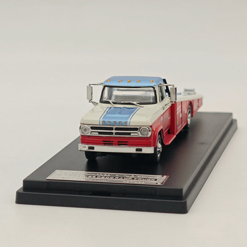 1/64 STREET WEAPON 1970 DODGE D300 RAMP TRUCK Car Transporter Diecast Model