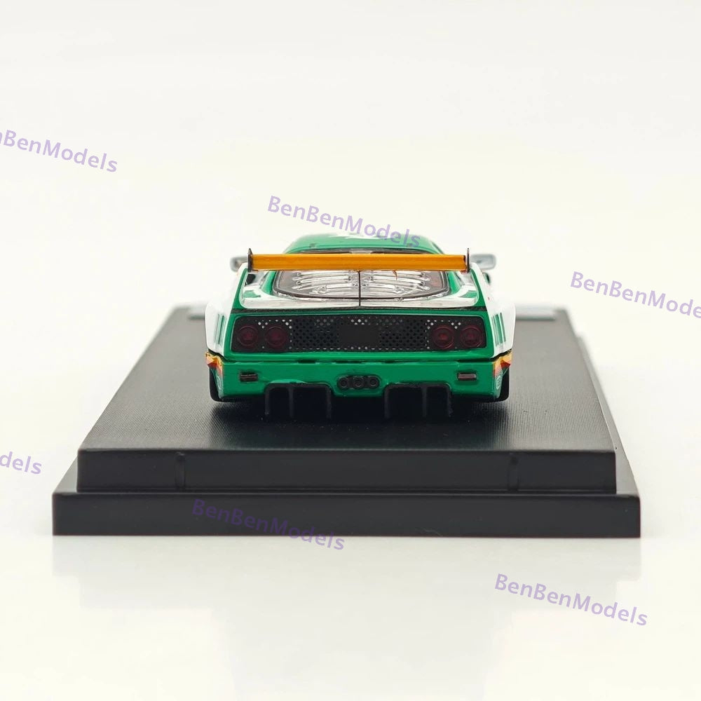 Ghost Player 1/64 F40 LBWK White Racing Sports Diecast Model Car Limited Edition