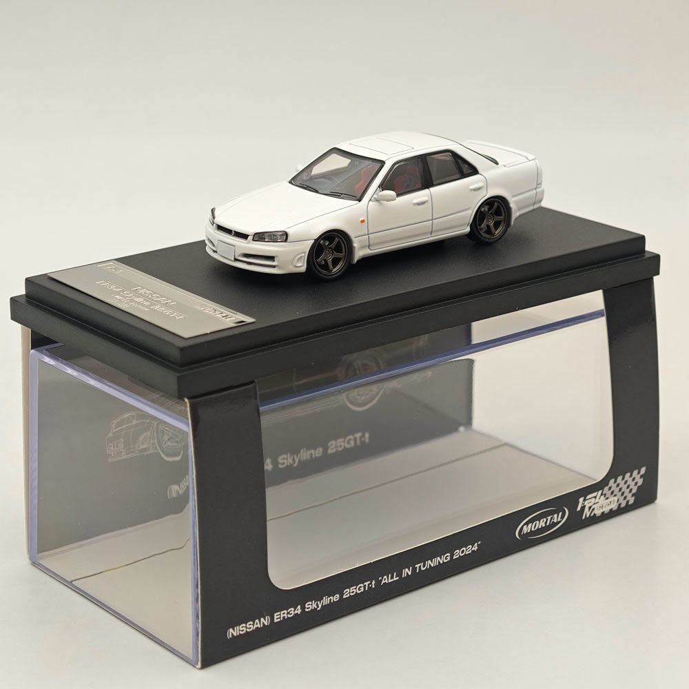 Mortal & OM 1:64 Nissan ER34 uras SKYLINE Miniature Diecast Toys Car Models Hobby Collection Gifts Limited 699