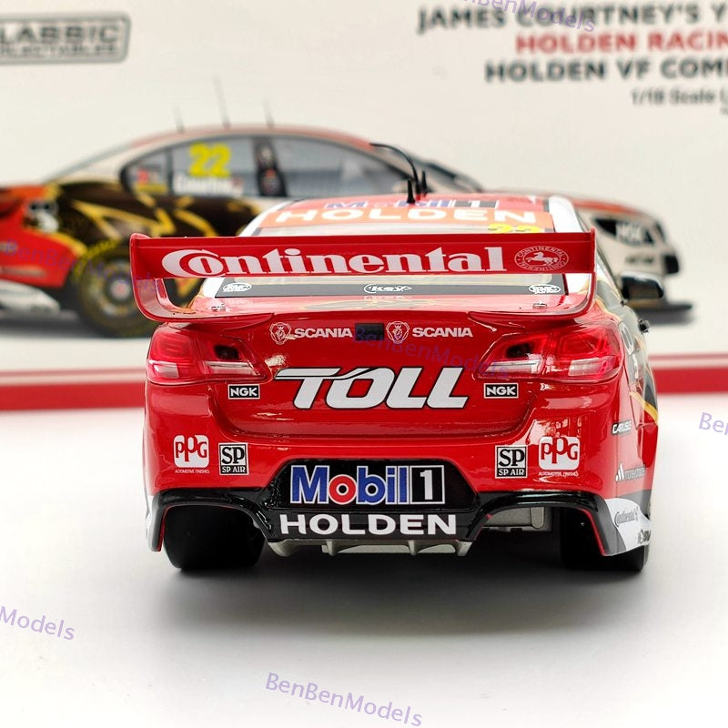 1:18 Classic Carlectables James Courtney's 2013 Holden VF Commodore #22 Supercar