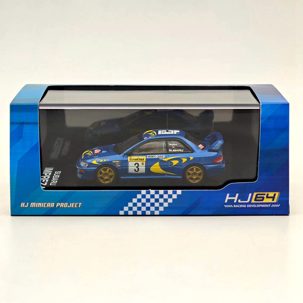 1/64 Hobby Japan SUBARU IMPREZA WRC 1997 #3 MONTE-CARLO Blue Diecast Models Car