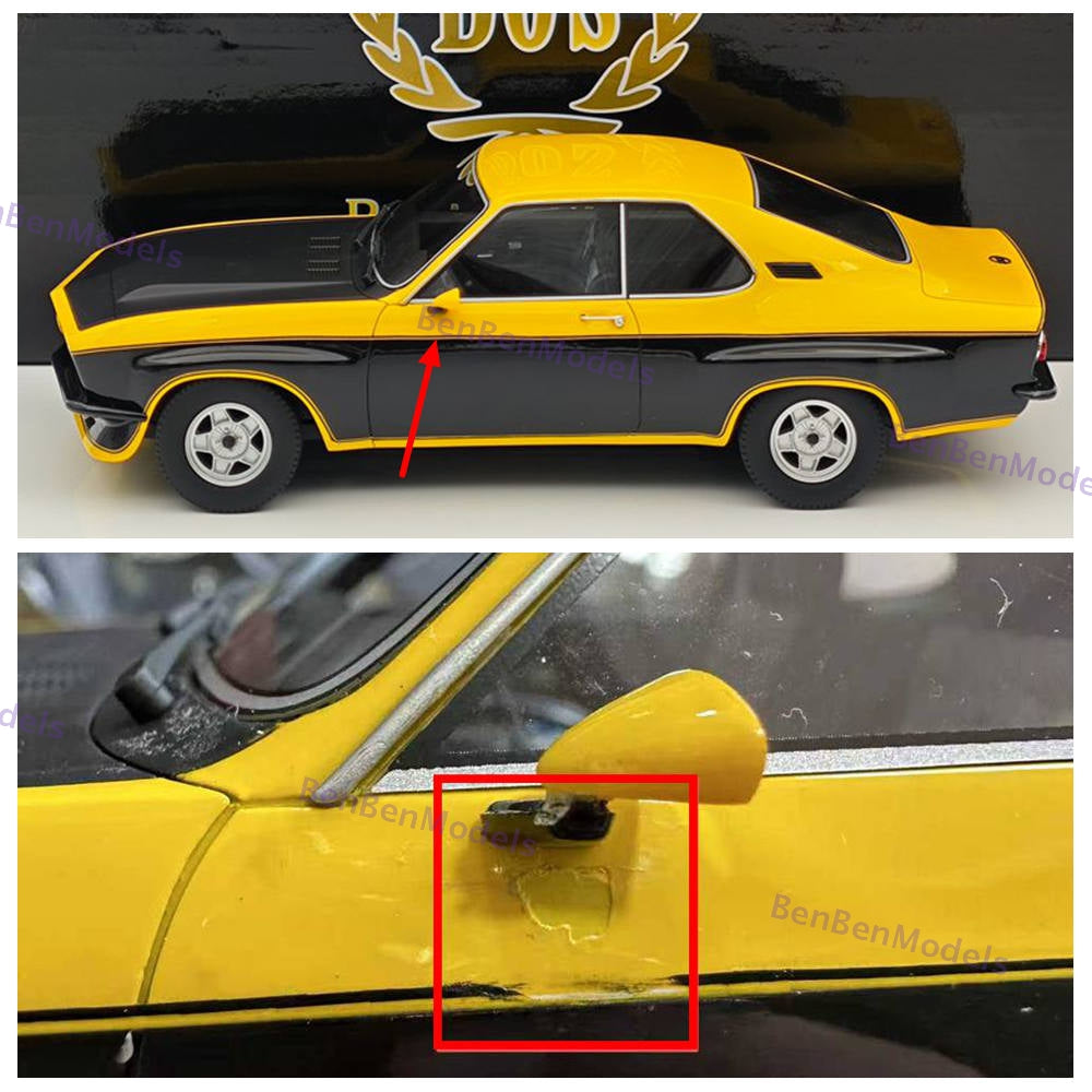 1:18 BOS Opel Manta TE2800 1975 Yellow/Black BOS068 Resin Car Limited Rare Used