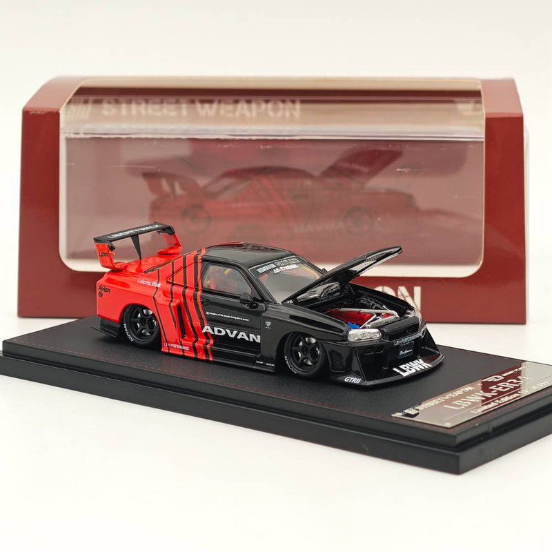 1:64 Street Weapon Nissan Skyline LBWK ER34 Super Silhouette ADVAN Diecast