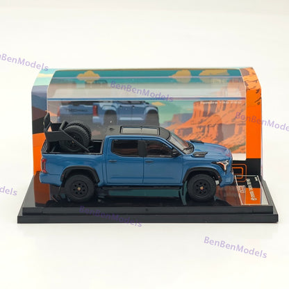 1/64 GCD Tundra TRD Pro Pickup Truck Blue Diecast Metal Car Limited