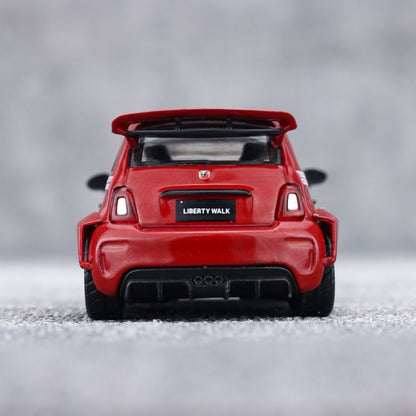 MINI GT 1:64 FIAT Abarth 595 LBWK Miniature de voiture moulée sous pression 963 #49 Cadeaux de collection de course en boîte
