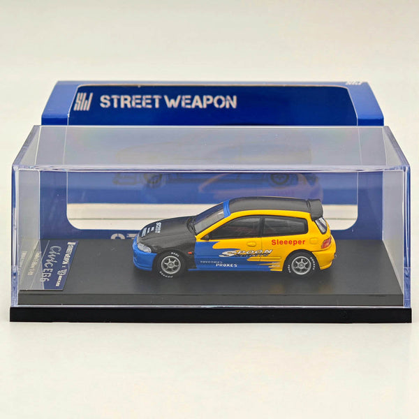 1:64 Street Weapon Civic EG6 Spoon Racing Sport Diecast Model Cars Limited