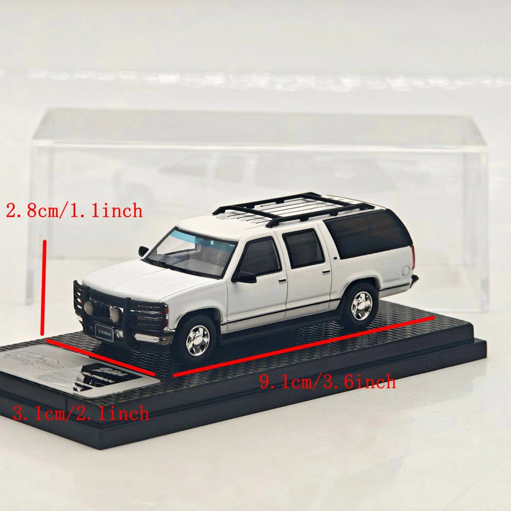 1:64 Bliss Suburban GMT400 SUV White HEC Beijing Diecast Model Car