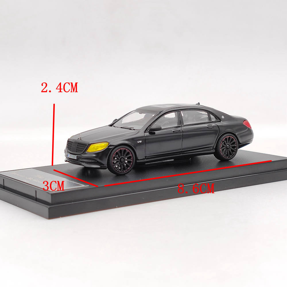Prévente Master 1/64 Mercedes Benz Maybach Classe S S560 Jouets moulés sous pression Modèles de voitures Collection automatique Cadeau Noir 