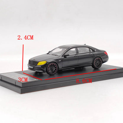Prévente Master 1/64 Mercedes Benz Maybach Classe S S560 Jouets moulés sous pression Modèles de voitures Collection automatique Cadeau Noir 