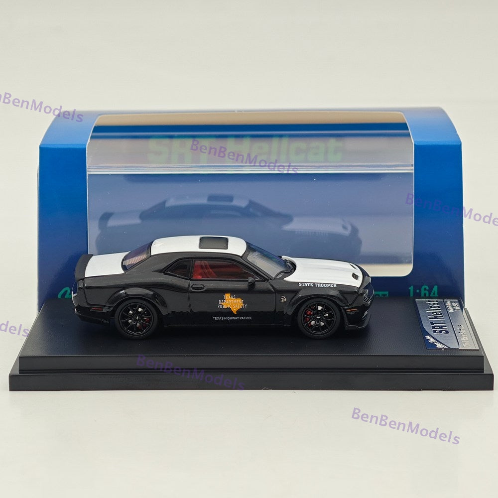 SH 1/64 Challenger Hellcat Texas State Trooper Diecast Model Car Limited Collection