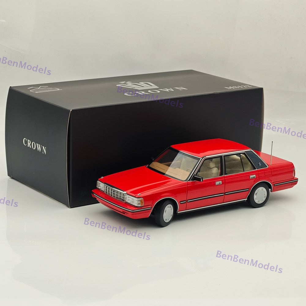 1/18 Toyota Crown Seventh Generation MS122 Red / Mi Interior Diecast Model