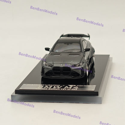 1:64 SW BMW G82 M4 ADRO BODY KIT Coupe Sports Model Diecast Metal Car Gray